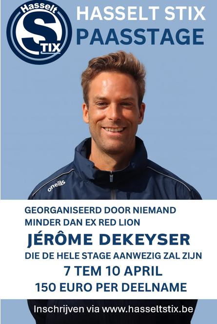 💙🩵🏑 PAASSTAGE 2026 JEROME DEKEYSER 🏑🩵💙